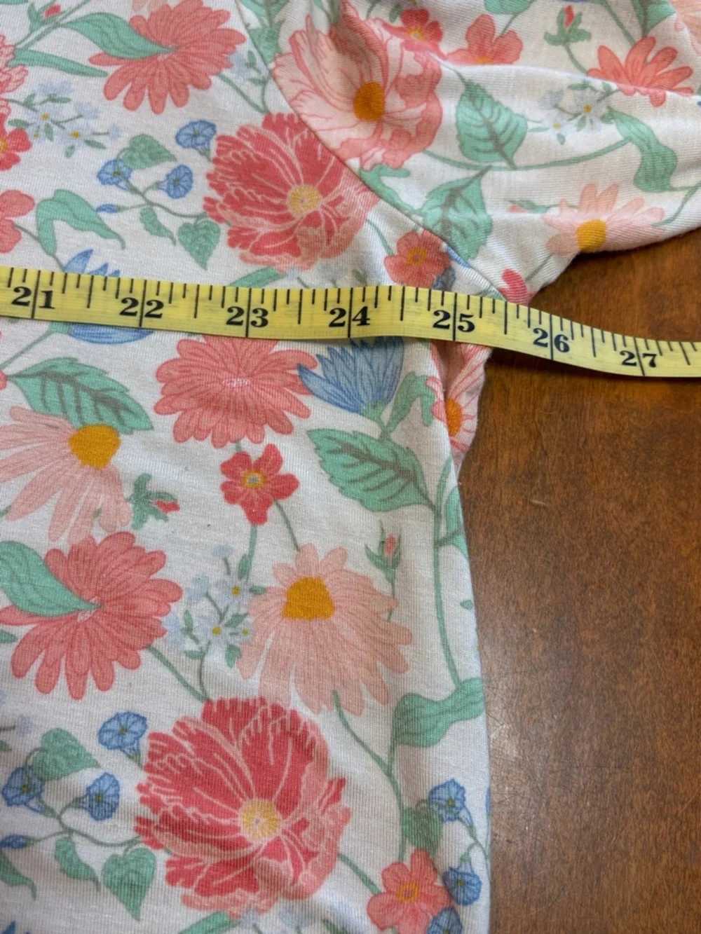 Matilda Jane Pastel Floral Button-Up PJ Set in Coral, Mint & Blue - Picture 11 of 13